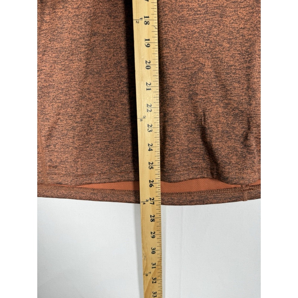 NWT HUK Shirt Mens Small Heather Burnt Orange Coldfront 1/4 Zip Fishing Pullover - Picture 7 of 7